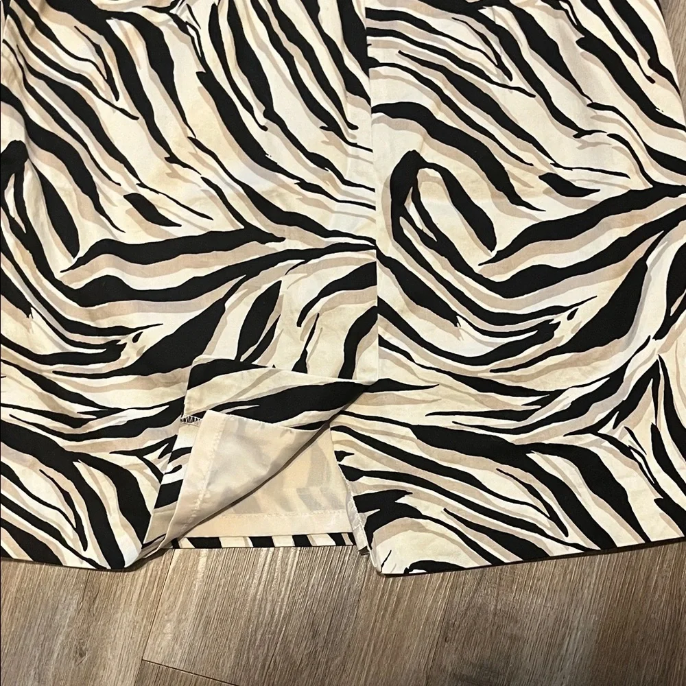 LOFT Zebra Print Pencil Skirt